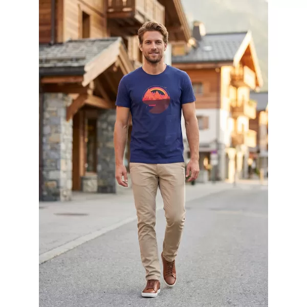  Herren-T-Shirt ALTISPORT ALM186129 MITTERNACHTSBLAU 