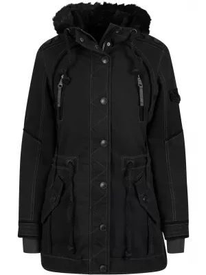 Damenparka BRANDIT BD33122 SCHWARZ