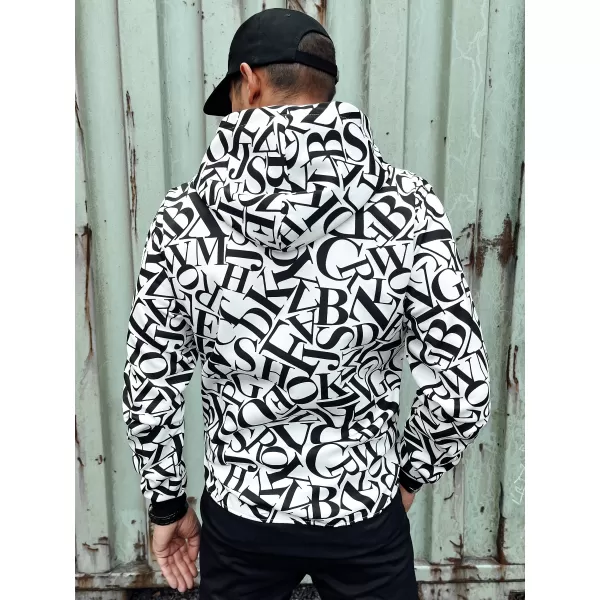  Herren -Sweatshirt DSTREET WEIß/SCHWARZ 