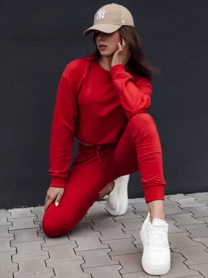 Damen Sweatshirt DSTREET CASUALVIBE DUNKELROT