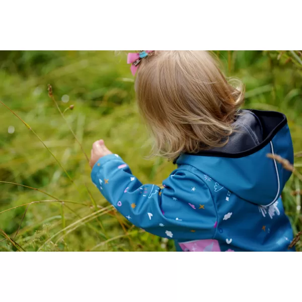  Baby Softshell Jacke WAMU JEDNOROŽCI BLAU 