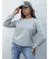 Damen Sweatshirt DSTREET by1315 HELLGRAU