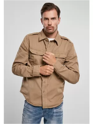 Hemd BRANDIT VINTAGE BD9373 KAMEL