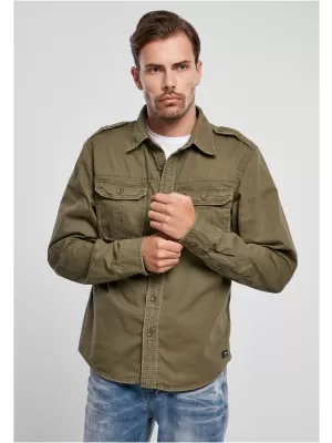 Hemd BRANDIT VINTAGE BD9373 OLIVE