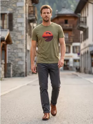 Herren-T-Shirt ALTISPORT ALM186129 KHAKI