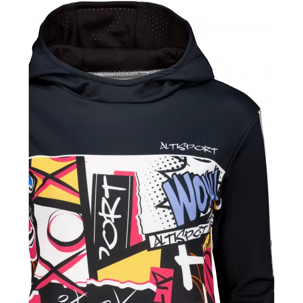  Hochwertiges Funktions-Sweatshirt für Damen ALTISPORT VOJ/ALW041MI01 SCHWARZ 