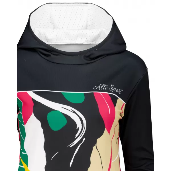  Funktionaler Sweatshirt -Prämie von Frauen ALTISPORT VOJ/ALW042MI01 SCHWARZ 