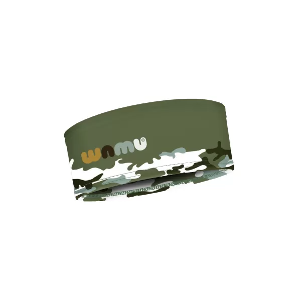  Sport-Stirnband für Kinder CAMOUFLAGE KHAKI WAMU 