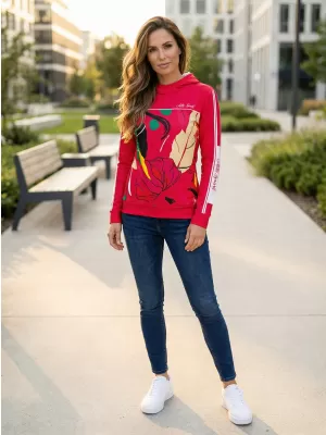 Funktionaler Sweatshirt -Prämie von Frauen ALTISPORT VOJ/ALW042MI01 ROSA