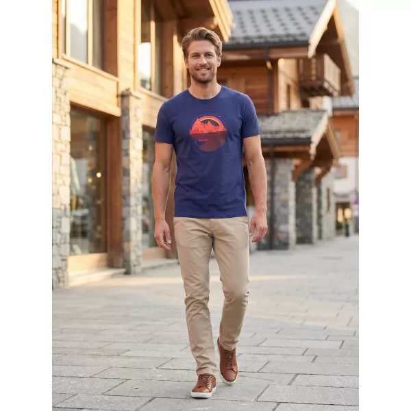  Herren-T-Shirt ALTISPORT ALM186129 MITTERNACHTSBLAU 