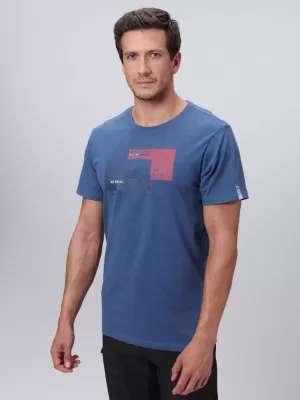 Herren-T-Shirt LOAP BOHEM BLAU