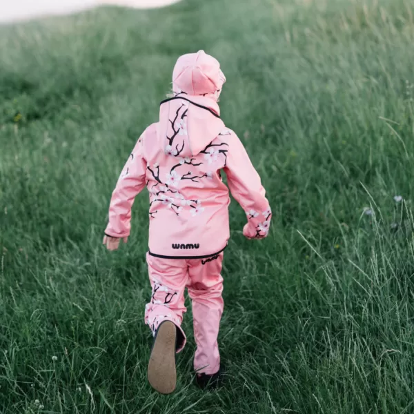  Fleece-Halstuch für Kinder WAMU SAKURY ROSA 