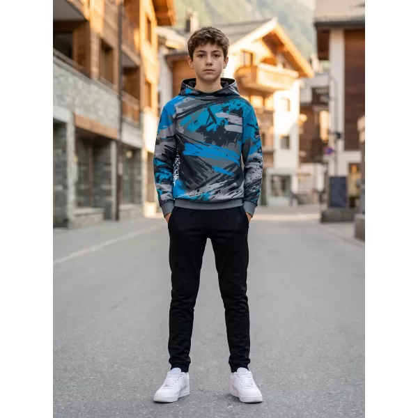  Hochwertiges Funktions-Sweatshirt für Kinder ALTISPORT VOJ/ALK014MI01 SCHWARZ/KEROSIN 