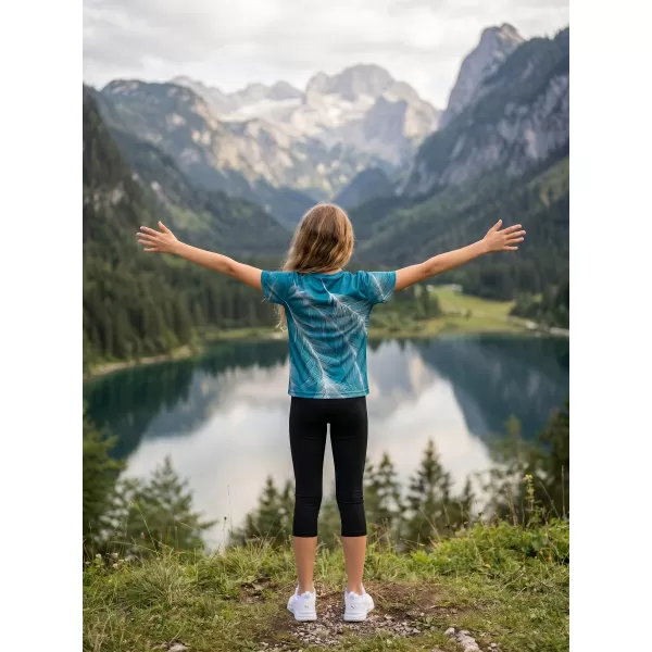  Hochwertiges Funktions-T-Shirt für Kinder ALTISPORT VOJ/ALK001TR01 SMARAGD/GRAU 