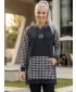 Funktionelles erweitertes Damen-Sweatshirt Premium ALTISPORT VOJ/ALW048MI03 SCHWARZ UND WEIß