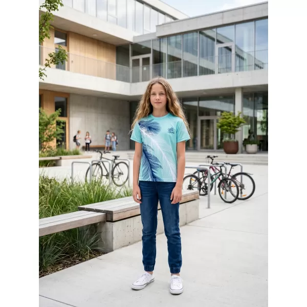  Hochwertiges Funktions-T-Shirt für Kinder ALTISPORT VOJ/ALK001TR01 EISBLAU 
