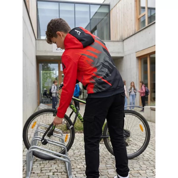  Hochwertiges Funktions-Sweatshirt für Kinder ALTISPORT VOJ/ALK006MI01 SCHWARZ/ROT 