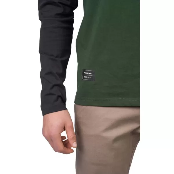  Herren-T-Shirt mit langen Ärmeln HANNAH ROKET GRÜN/ANTHRAZIT-KOMBINATION 