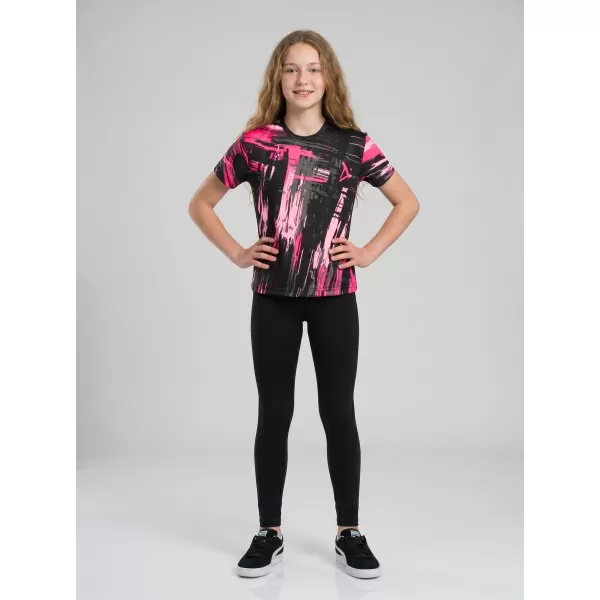  Hochwertiges Funktions-T-Shirt für Kinder ALTISPORT VOJ/ALK010TR01 SCHWARZ/HELLROSA 