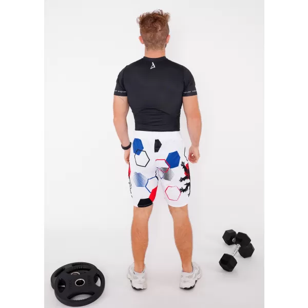  Herren Premium Funktionsshorts ohne Taschen ALTISPORT VOJ/ALM036KRA02 HEXA WEIß 
