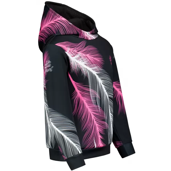  Dětská funkční mikina premium ALTISPORT VOJ/ALK001MI01 ČERNÁ/RŮŽOVÁ 