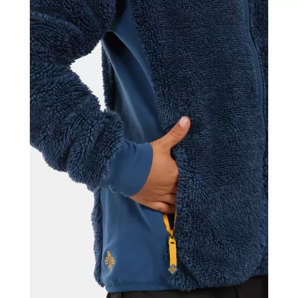  Fleece-Kapuzenpullover für Jungen KILPI NORKA-JB WJ0201KI DUNKELBLAU 
