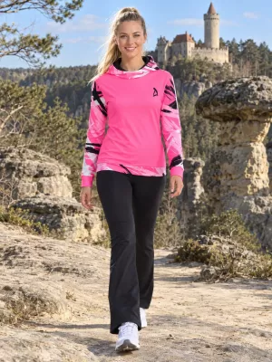 Hochwertiges Funktions-Sweatshirt für Damen ALTISPORT VOJ/ALW039MI01 FLUO-ROSA