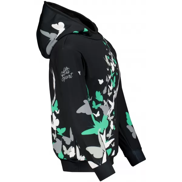  Hochwertiges Funktions-Sweatshirt für Kinder ALTISPORT VOJ/ALK022MI01 SCHWARZ/TÜRKIS 