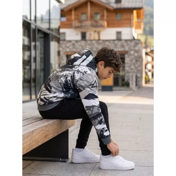  Hochwertiges Funktions-Sweatshirt für Kinder ALTISPORT VOJ/ALK014MI01 SCHWARZ/GRAU 