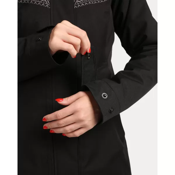  Wintermantel für Damen KILPI PERU-W WL0132KI SCHWARZ 