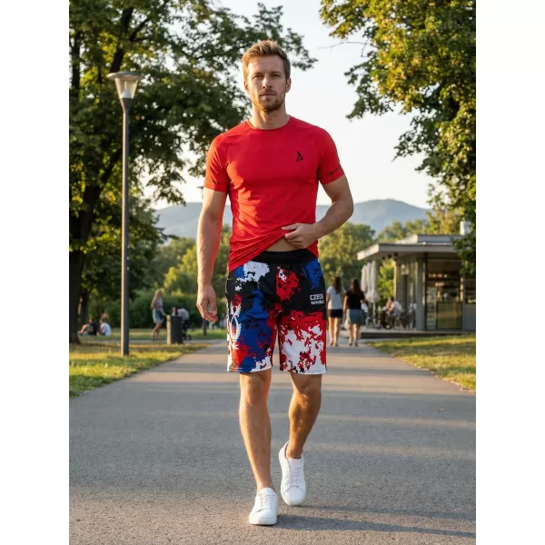  Herren Premium Funktionsshorts ohne Taschen ALTISPORT VOJ/ALM036KRA02 FLECKEN 