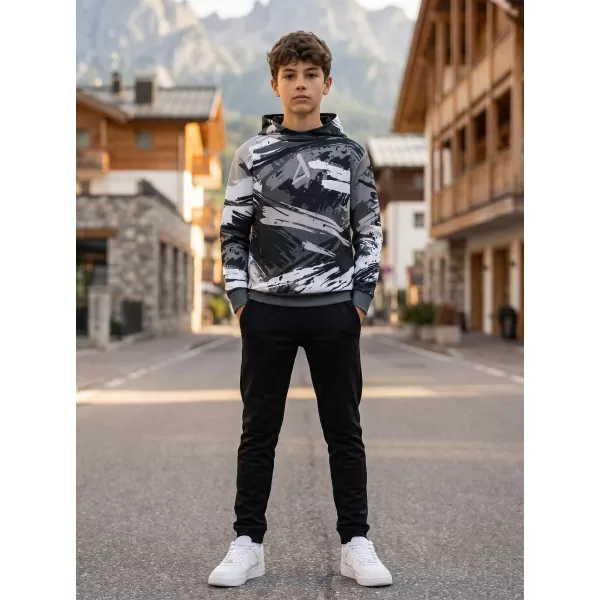  Hochwertiges Funktions-Sweatshirt für Kinder ALTISPORT VOJ/ALK014MI01 SCHWARZ/GRAU 