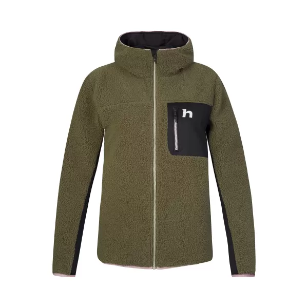  Damen-Sweatshirt HANNAH KOALA HOODY EFEUGRÜN/ANTHRAZIT 