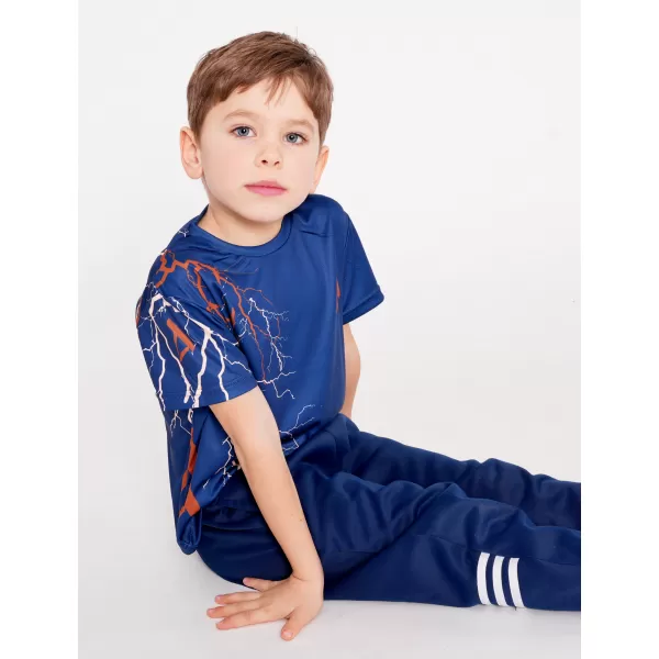  Hochwertiges Funktions-T-Shirt für Kinder ALTISPORT VOJ/ALK004TR01 MARINEBLAU/BRAUN 
