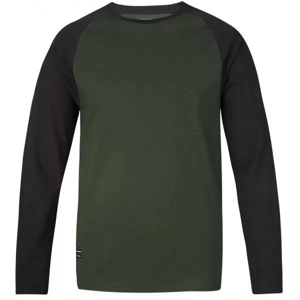  Herren-T-Shirt mit langen Ärmeln HANNAH ROKET GRÜN/ANTHRAZIT-KOMBINATION 
