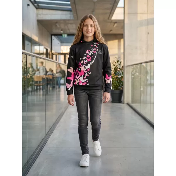  Hochwertiges Funktions-Sweatshirt für Kinder ALTISPORT VOJ/ALK022MI01 SCHWARZ/ROSA 