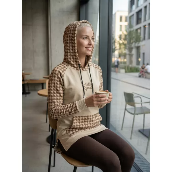  Funktionelles erweitertes Damen-Sweatshirt Premium ALTISPORT VOJ/ALW048MI03 BRAUN 