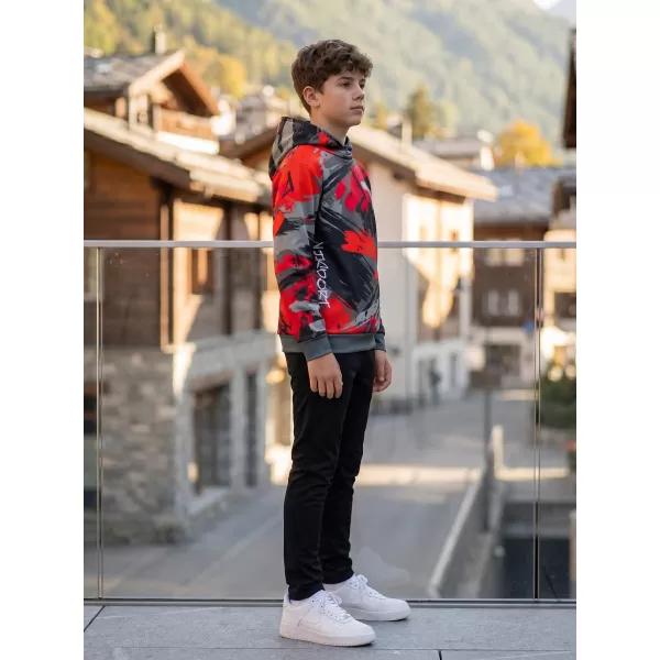  Hochwertiges Funktions-Sweatshirt für Kinder ALTISPORT VOJ/ALK014MI01 SCHWARZ/ROT 