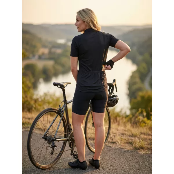  Damen-Radtrikot ALTISPORT NoPrint NP/ALW115NJ SCHWARZ 