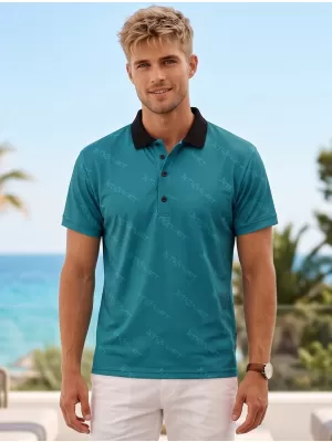 Herren-Funktions-T-Shirt mit Premium-Kragen ALTISPORT VOJ/ALM050TR05 KEROSIN