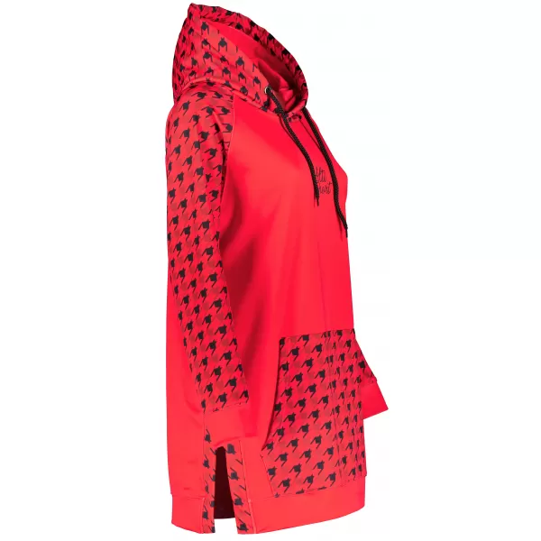  Funktionelles erweitertes Damen-Sweatshirt Premium ALTISPORT VOJ/ALW048MI03 ROT UND SCHWARZ 