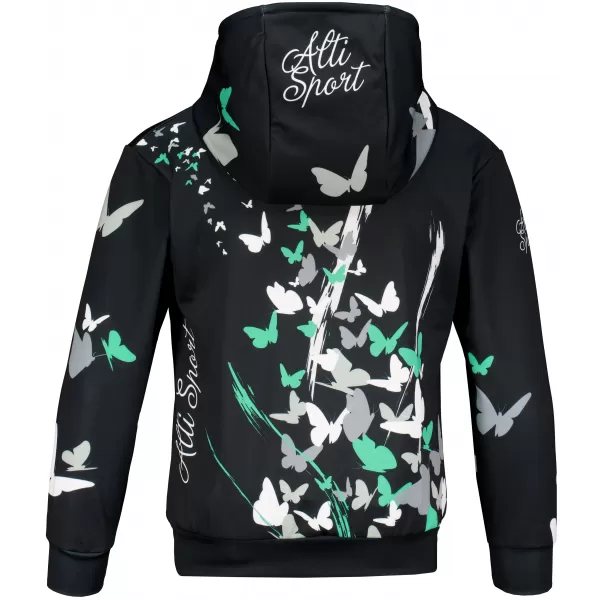  Hochwertiges Funktions-Sweatshirt für Kinder ALTISPORT VOJ/ALK022MI01 SCHWARZ/TÜRKIS 