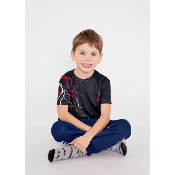  Hochwertiges Funktions-T-Shirt für Kinder ALTISPORT VOJ/ALK004TR01 SCHWARZ/ROT 