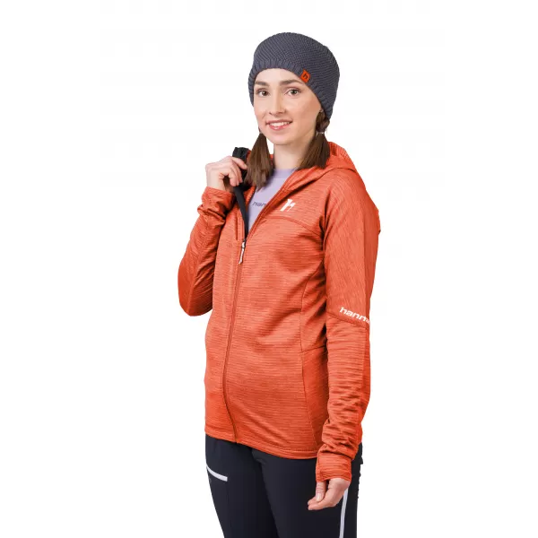  Damen-Sweatshirt HANNAH MEDA HOODY WÜRZIGE ORANGENMELISSE 