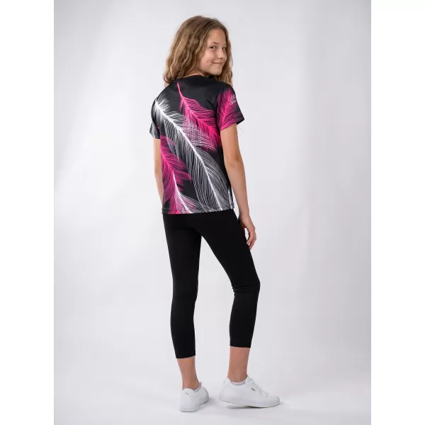  Hochwertiges Funktions-T-Shirt für Kinder ALTISPORT VOJ/ALK001TR01 SCHWARZ/ROSA 