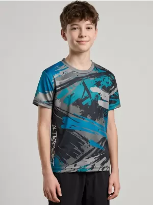 Hochwertiges Funktions-T-Shirt für Kinder ALTISPORT VOJ/ALK014TR01 SCHWARZ/KEROSIN