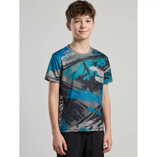  Hochwertiges Funktions-T-Shirt für Kinder ALTISPORT VOJ/ALK014TR01 SCHWARZ/KEROSIN 