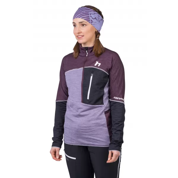  Damen-Sweatshirt HANNAH MEDA HZ PFLAUMENLILA/LAVENDELGRAUMEL 