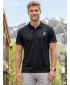 Herren-Funktions-T-Shirt mit Premium-Kragen ALTISPORT VOJ/ALM000TR05 SCHWARZ