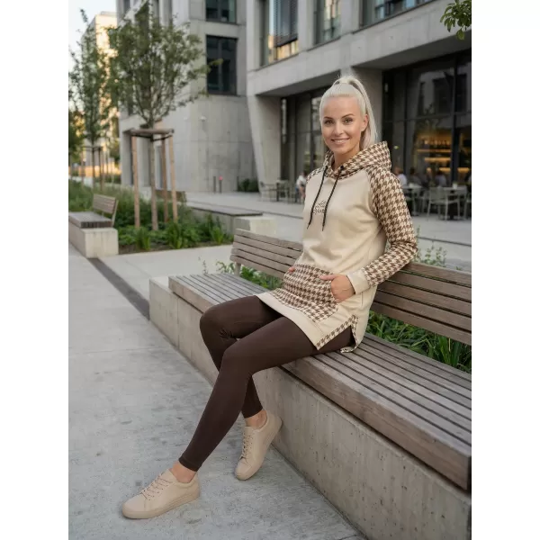  Funktionelles erweitertes Damen-Sweatshirt Premium ALTISPORT VOJ/ALW048MI03 BRAUN 